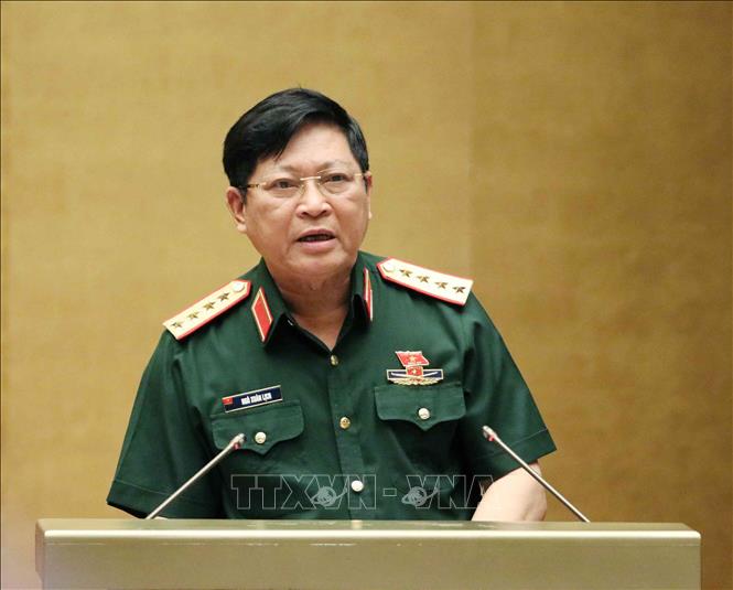 Đại tướng Ngô Xuân Lịch giải trình, làm rõ thêm một số nội dung về dự án Luật Dân quân tự vệ (sửa đổi)